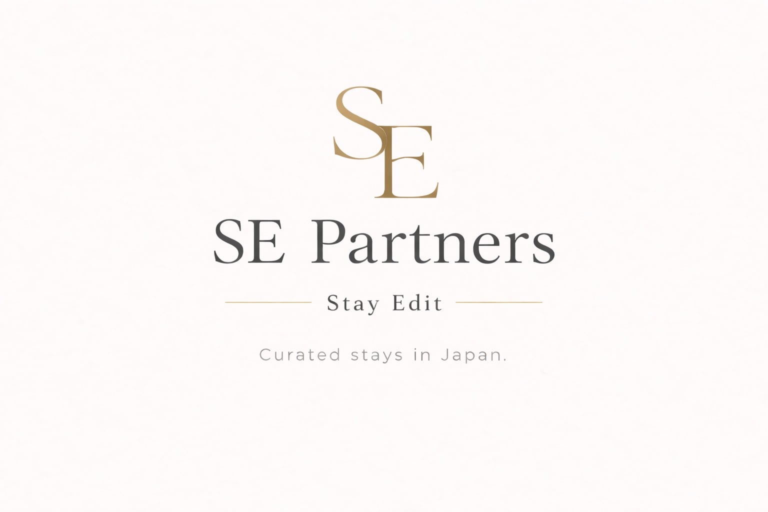 SE Partners Stay Edit Curated stays in Japan.